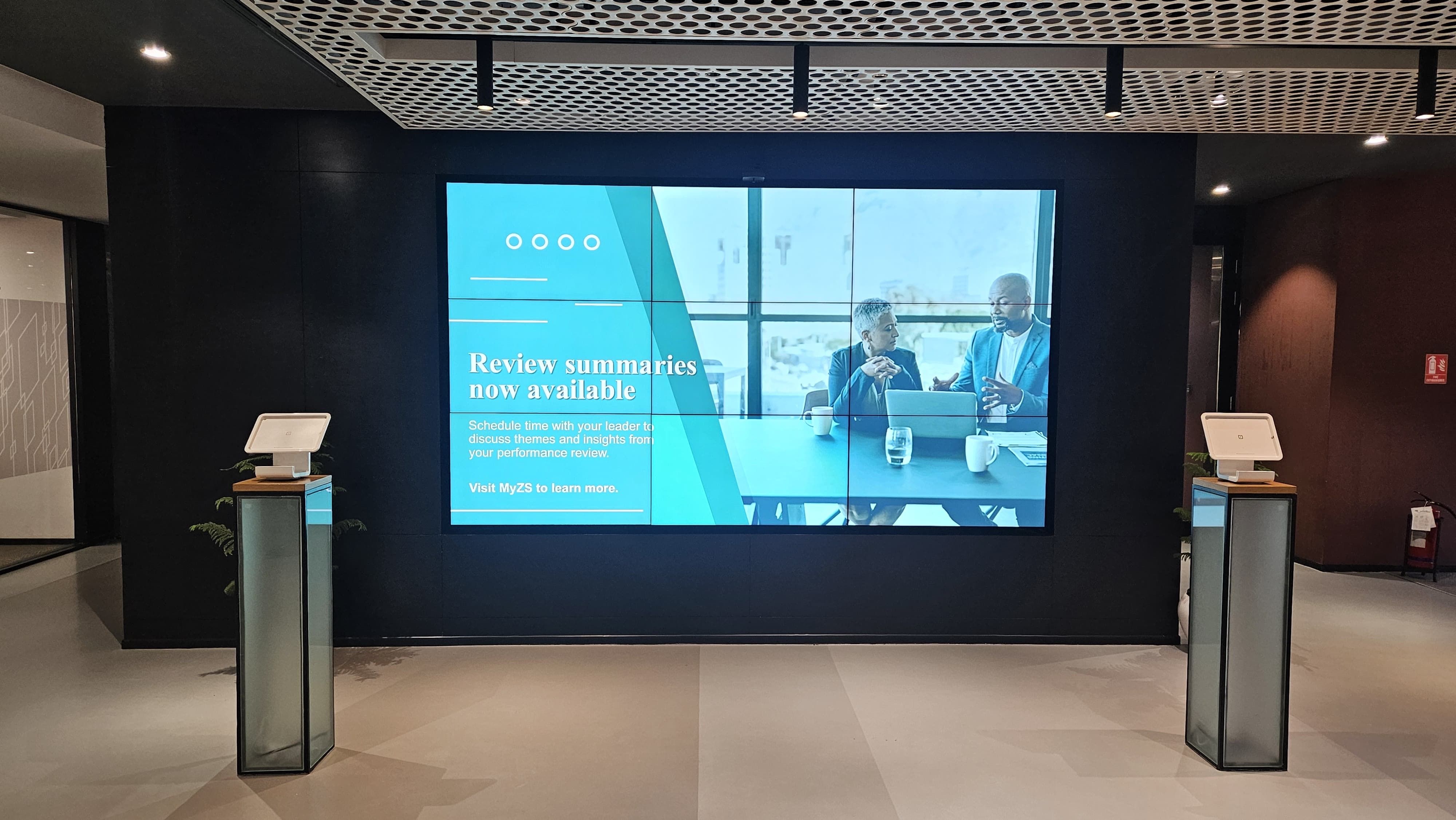 Powering Global Internal Communications with Digital Signage at ZS